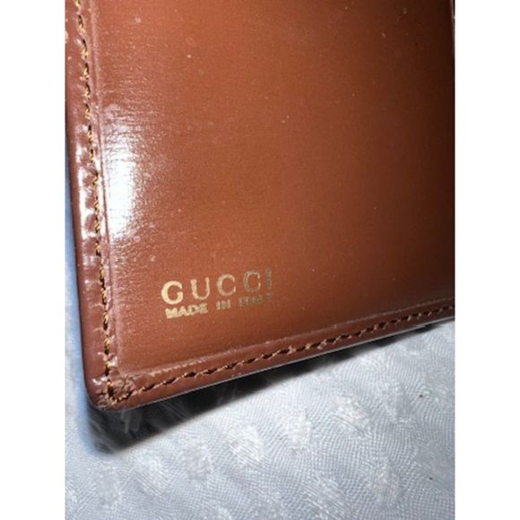 GUC GUCCI Smooth Leather Wallet with G Clasp - Picture 3 of 16